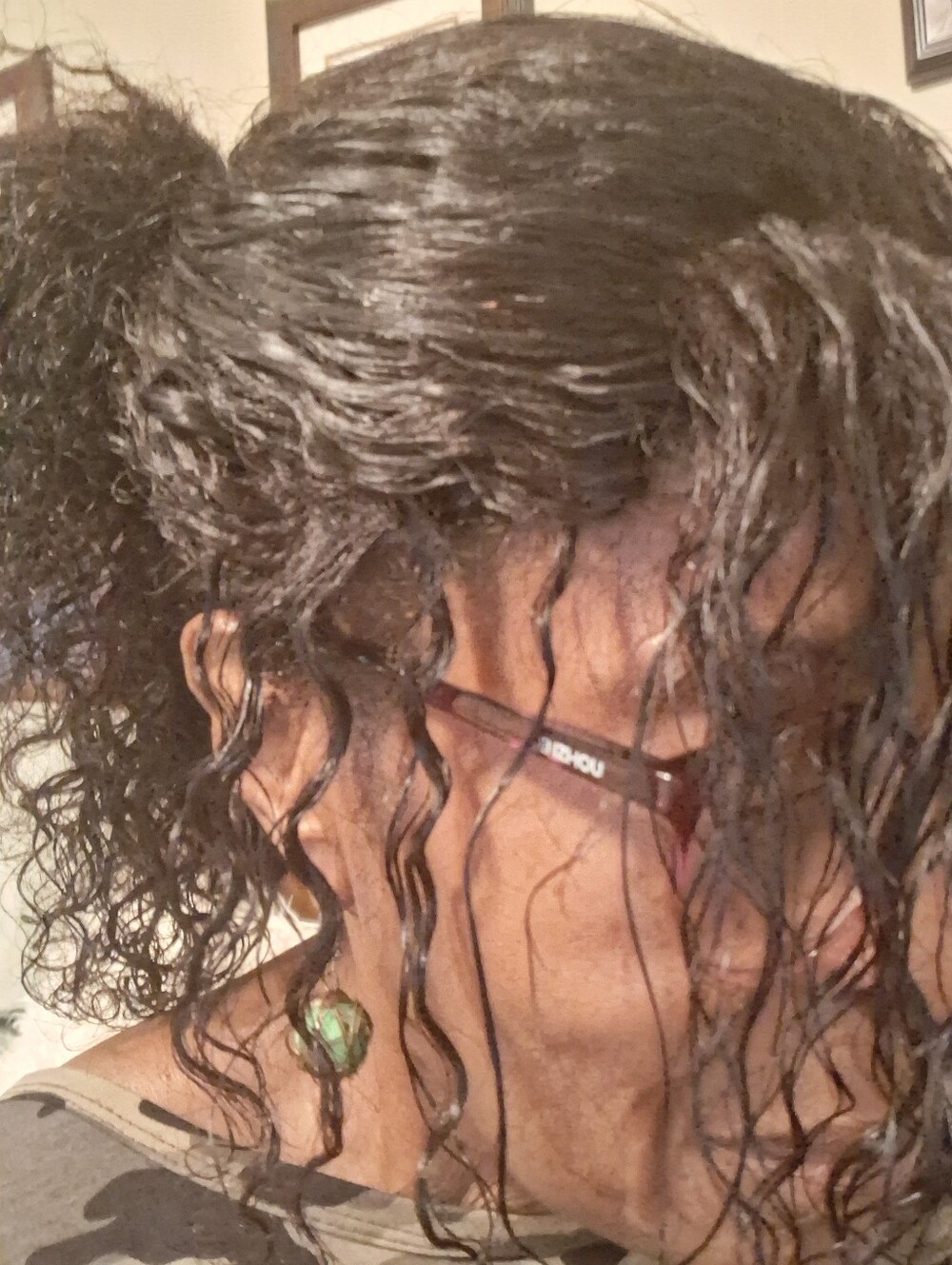 Silkwave 360° Glueless Curly Wig - Black - - Picture 14 of 16